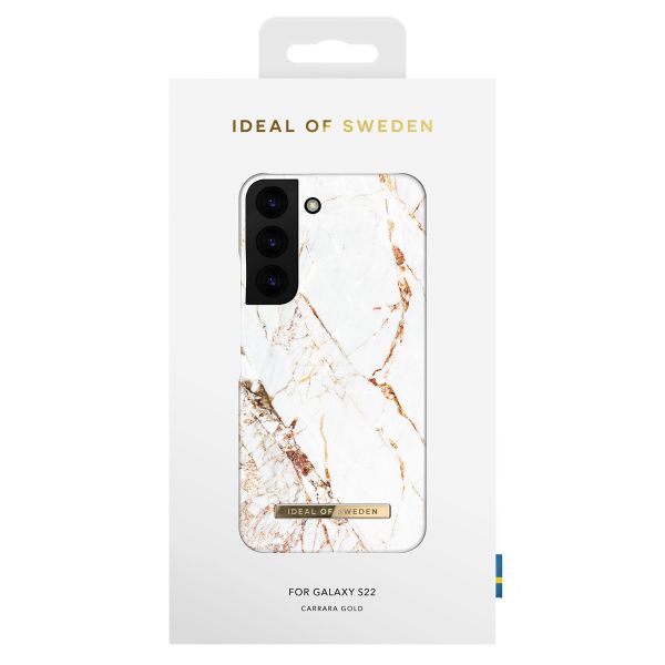 iDeal of Sweden Coque Fashion Samsung Galaxy S22 - Carrara Gold