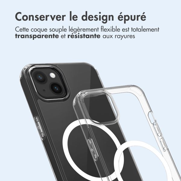 imoshion Coque arrière de protection avec MagSafe iPhone 15 Plus - Transparent