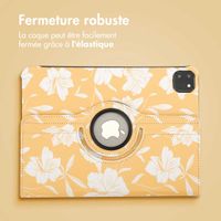 imoshion Coque tablette Design rotatif à 360° Apple iPad Pro 11 (2025) M5 / (2024) M4 - Yellow Flowers