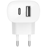 Belkin ﻿Chargeur mural Boost↑Charge™ Dual USB-C (25 W) et Chargeur mural USB-A (12W) - 37 W - Blanc