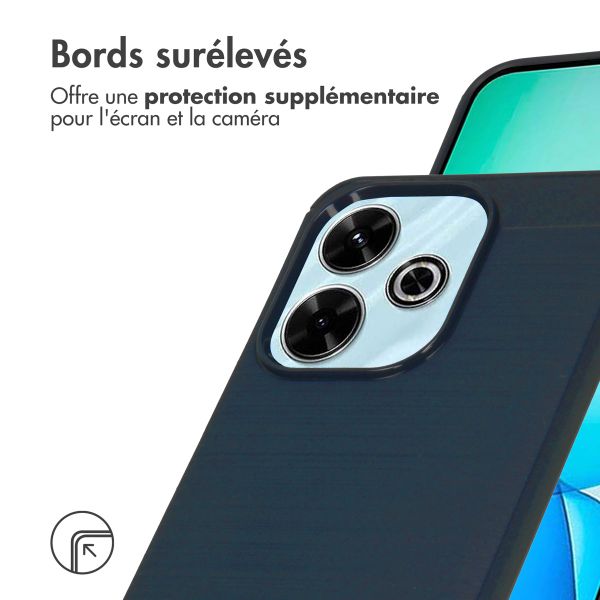 imoshion Coque Brushed Xiaomi Redmi 13 4G - Bleu foncé