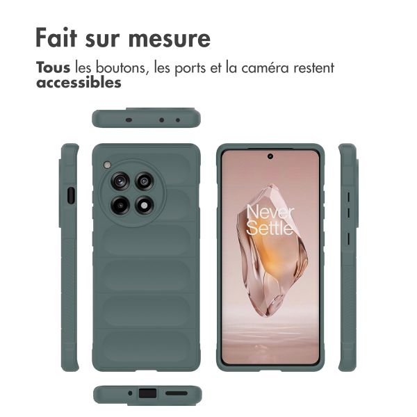 imoshion Coque arrière EasyGrip OnePlus 12R - Vert foncé