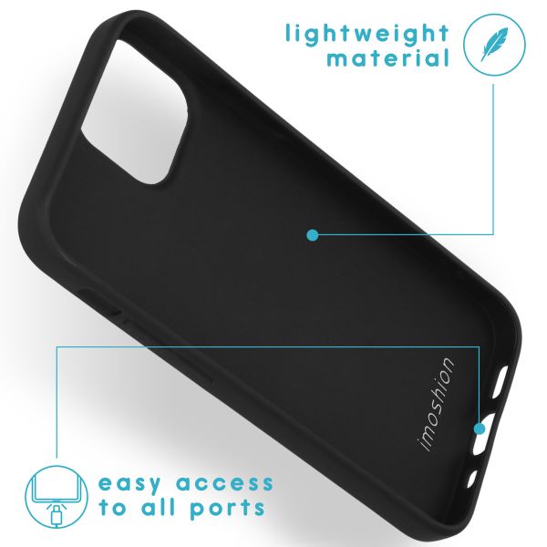 imoshion Coque Couleur Apple iPhone 13 Mini - Noir