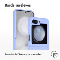 Accezz Coque Liquid Silicone Samsung Galaxy Z Flip 5 - Violet
