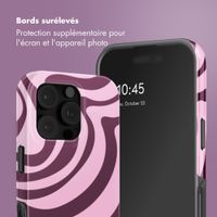 Selencia Coque arrière Vivid Apple iPhone 16 Pro - Wavy Swirl Pink Plum