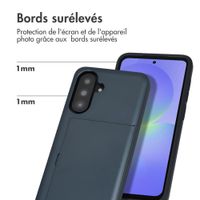imoshion Coque arrière avec porte-cartes Samsung Galaxy A37 (5G) - Bleu foncé