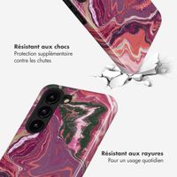 Selencia Coque arrière Vivid Tough Samsung Galaxy S23 - Marble Purple