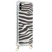 My Jewellery Housse avec cordon pour coque silicone Design iPhone Xs Max