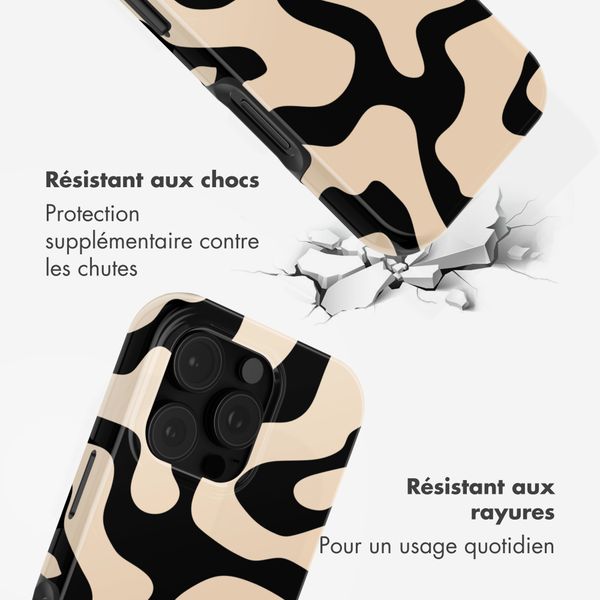 Selencia Coque arrière Vivid Apple iPhone 16 Pro - Art Wave Black
