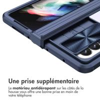 imoshion Coque arrière Camslider Samsung Galaxy Z Fold 4 - Bleu foncé