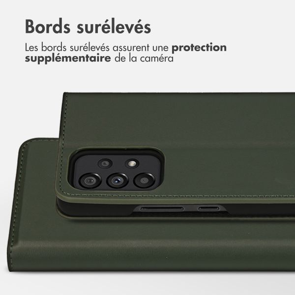 Accezz Étui de téléphone Slim Folio en cuir de qualité supérieure Samsung Galaxy A53 - Vert