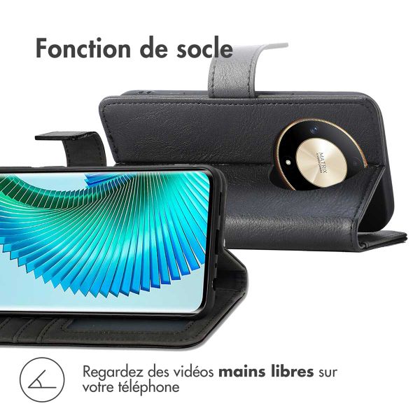 imoshion Étui de télephone portefeuille Honor Magic 6 Lite - Noir