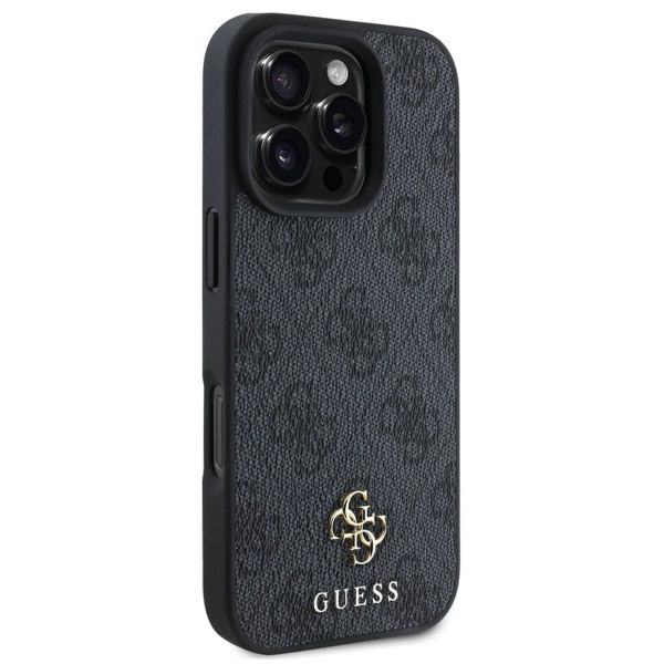 Guess Coque 4G Metal Logo MagSafe iPhone 16 Pro - Noir