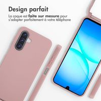 imoshion Coque en silicone avec cordon Samsung Galaxy A17 (5G) - Sand Pink