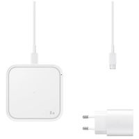 Samsung ﻿Wireless Charger Pad - Chargeur sans fil - Avec adaptateur et câble de charge - 15 Watt - Blanc