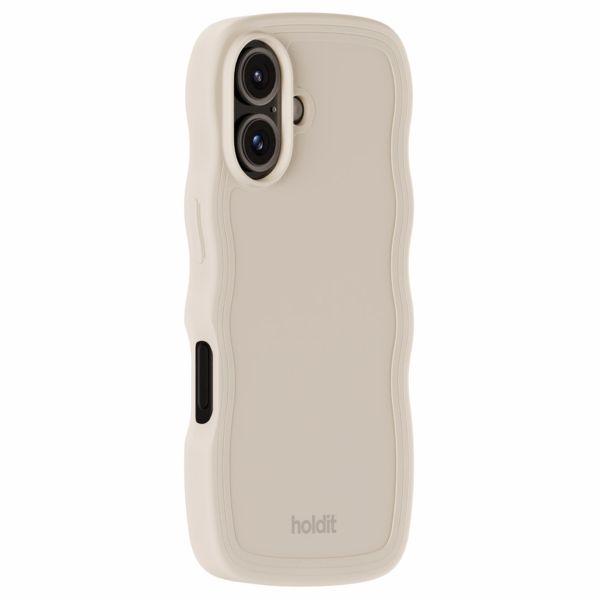 Holdit Coque Wavy iPhone 16 - Light Beige