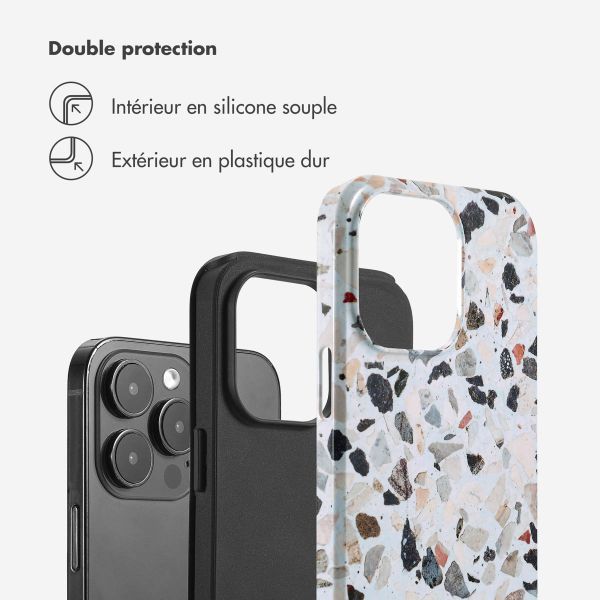 Selencia Coque arrière Vivid Apple iPhone 14 Pro Max - Chic Terazzo