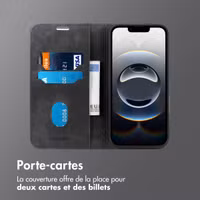 imoshion Étui de téléphone portefeuille Slim Apple iPhone 16e - Noir