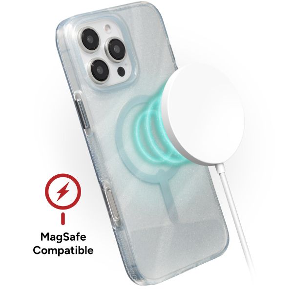 ZAGG Coque Milan Snap avec MagSafe iPhone 16 Pro - Swirl Glitter