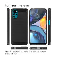 imoshion Coque Brushed Motorola Moto G22 - Noir