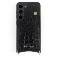 Dutchies Coque avec porte-cartes Samsung Galaxy S23 Ultra - Cordon de téléphone non inclus - Crocodile Chic