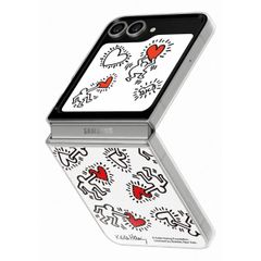 Samsung Coque FlipSuit originale Galaxy Z Flip 6 - Keith Haring - Blanc