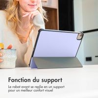 imoshion Coque tablette Trifold Apple iPad 11 (2025) 11 pouces / iPad 10 (2022) 10.9 pouces - Lila