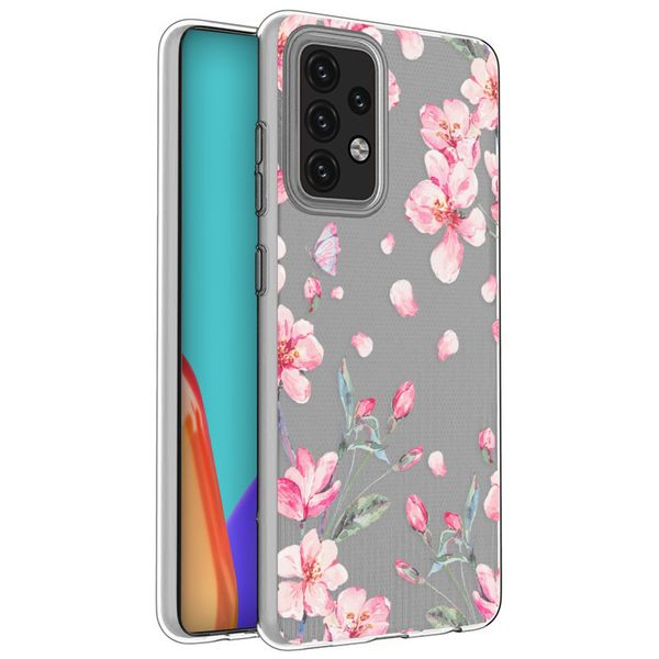 imoshion Coque Design Samsung Galaxy A52(s) (5G/4G) - Fleur - Rose