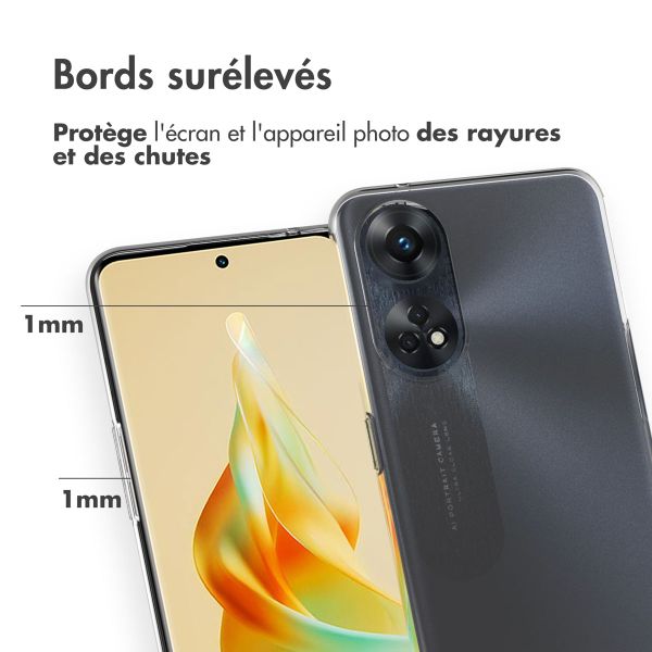 Accezz Coque Clear Oppo Reno 8 T (4G) - Transparent