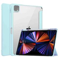 imoshion Coque tablette rigide Trifold Apple iPad Pro 12.9 (2018/2020/2021/2022) - Bleu clair