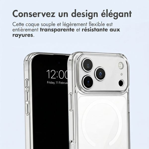 imoshion Coque arrière de protection avec MagSafe Apple iPhone 18 Pro Max / 17 Pro Max - Transparent