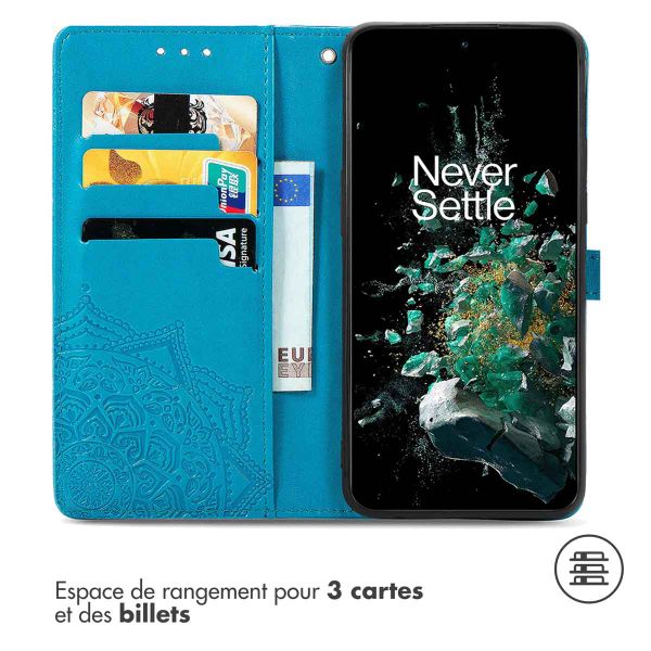 imoshion Etui de télephone Mandala OnePlus 10T - Turquoise