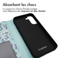 imoshion Étui de télephone portefeuille Design Samsung Galaxy S21 FE - Blue Flowers