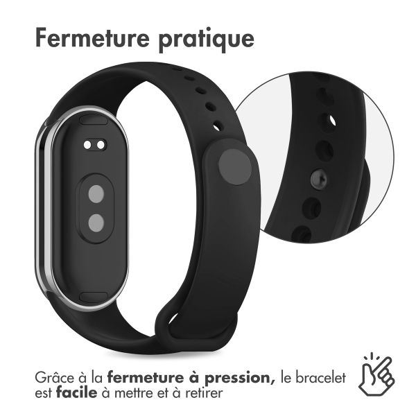 imoshion Bracelet sport en silicone Xiaomi Smart Band 8 / 9 - Noir