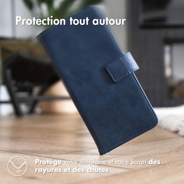 imoshion Étui de téléphone portefeuille Luxe Samsung Galaxy A25 (5G) - Bleu foncé