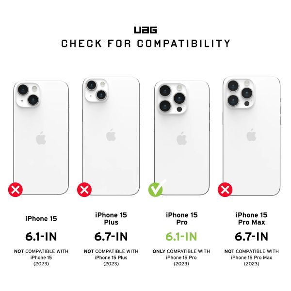 UAG Protection d'écran en verre trempé Shield Plus iPhone 15 Pro