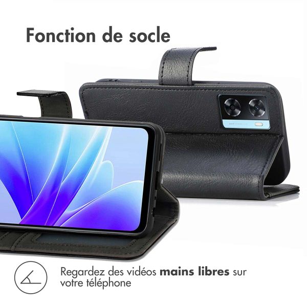 imoshion Étui de télephone portefeuille Oppo A57(s) - Noir