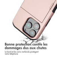 imoshion Coque arrière avec porte-cartes Apple iPhone 16 Pro - Rose Doré