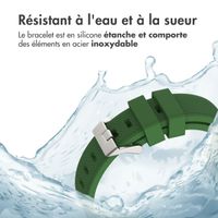 imoshion Bracelet en silicone souple - Connexion universelle 22 mm - Vert foncé