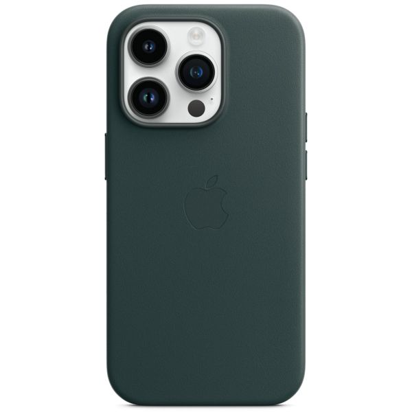 Apple Coque Leather MagSafe Apple iPhone 14 Pro - Forest Green