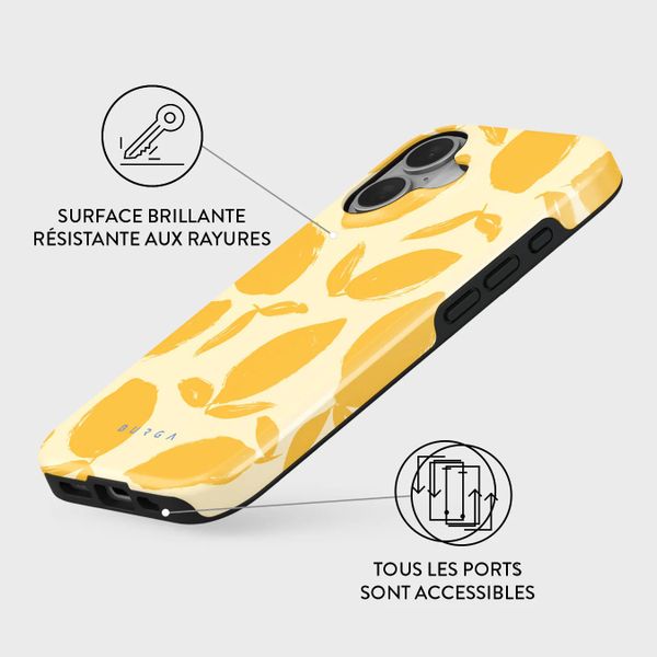 Burga Coque Tough MagSafe Apple iPhone 16 - Lemon Tart