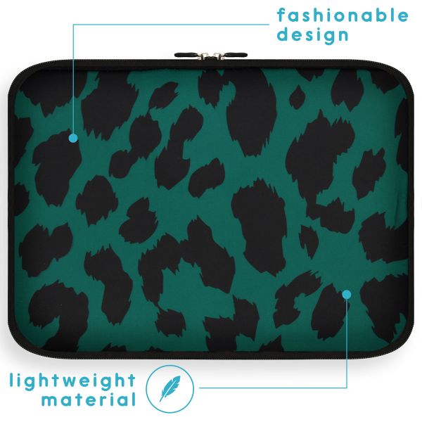 imoshion Universele Design Sacoche 13 pouces - Green Leopard