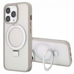 Accezz Coque Ring Stand avec MagSafe Apple iPhone 13 Pro Max - Gris