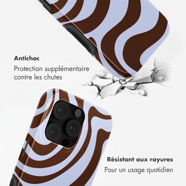Selencia Coque arrière Vivid Apple iPhone 16 Pro Max - Dream Swirl Chocolate
