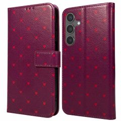 imoshion Étui de télephone portefeuille Design Samsung Galaxy S25 - Crush Check Coral Dust