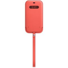 Apple Sacoche en cuir MagSafe iPhone 12 Pro Max - Pink Citrus