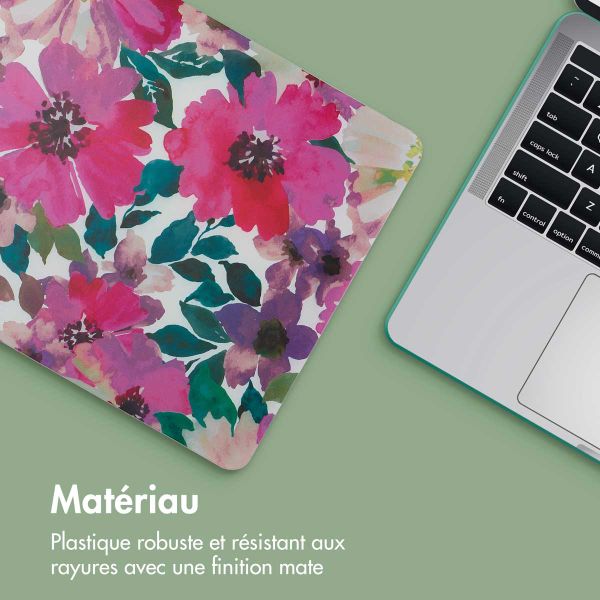 imoshion Coque Design Laptop MacBook Air 13 pouces (2022) / Air 13 pouces (2024) M3 chip - A2681 / A3113 - Floral Water Color