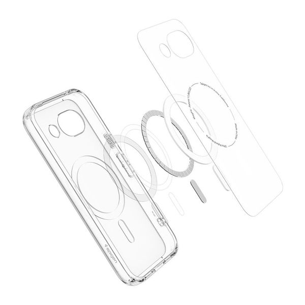 Spigen Coque Ultra Hybrid MagSafe Google Pixel 10a - Clear / White