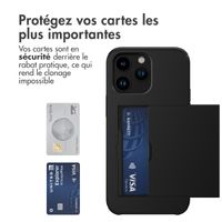 imoshion Coque arrière avec porte-cartes iPhone 14 Pro Max - Noir