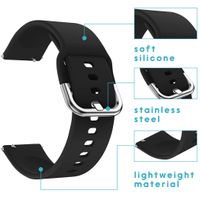 imoshion Bracelet silicone Samsung Galaxy Watch 4 / 5 / 6 / 7 / FE (20 mm) - Noir